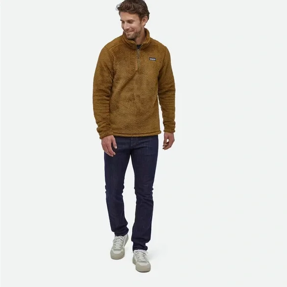 Patagonia Men's Los Gatos Coriander Brown Fleece Sweater - Picture 3 of 10